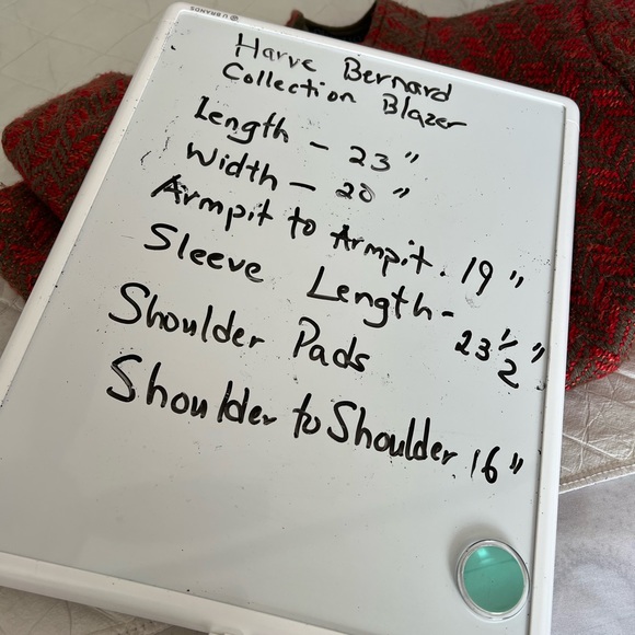 Harve Bernard Blazer Womens Sz 8/10 Academia Tweed Lined Long Sleeve. - Picture 6 of 8